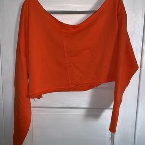 Misguided orange crop sweater